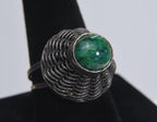 Silver Basket Weave Ring - Size 8+ Expandable