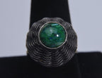 Silver Basket Weave Ring - Size 8+ Expandable