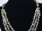 Smoky Quartz Chip Bead Bib Necklace