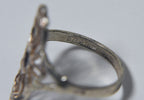 Sterling Silver Laser Cut Ring - Size 6.75