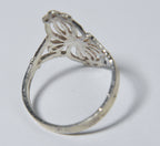 Sterling Silver Laser Cut Ring - Size 6.75