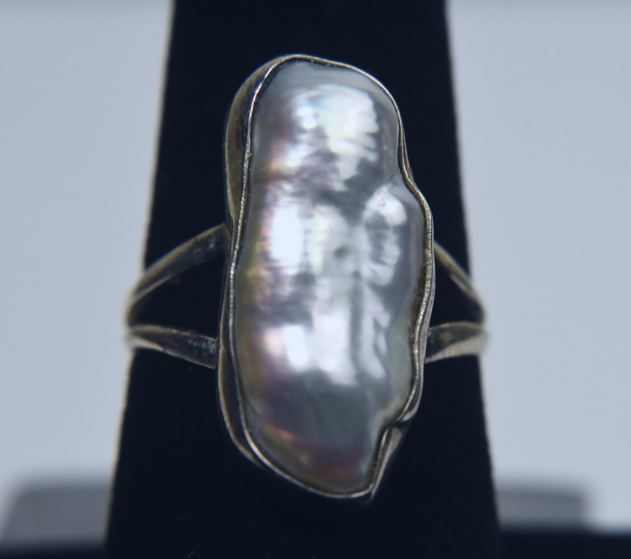 Sterling Silver Freshwater Pearl Ring - Size 7.25