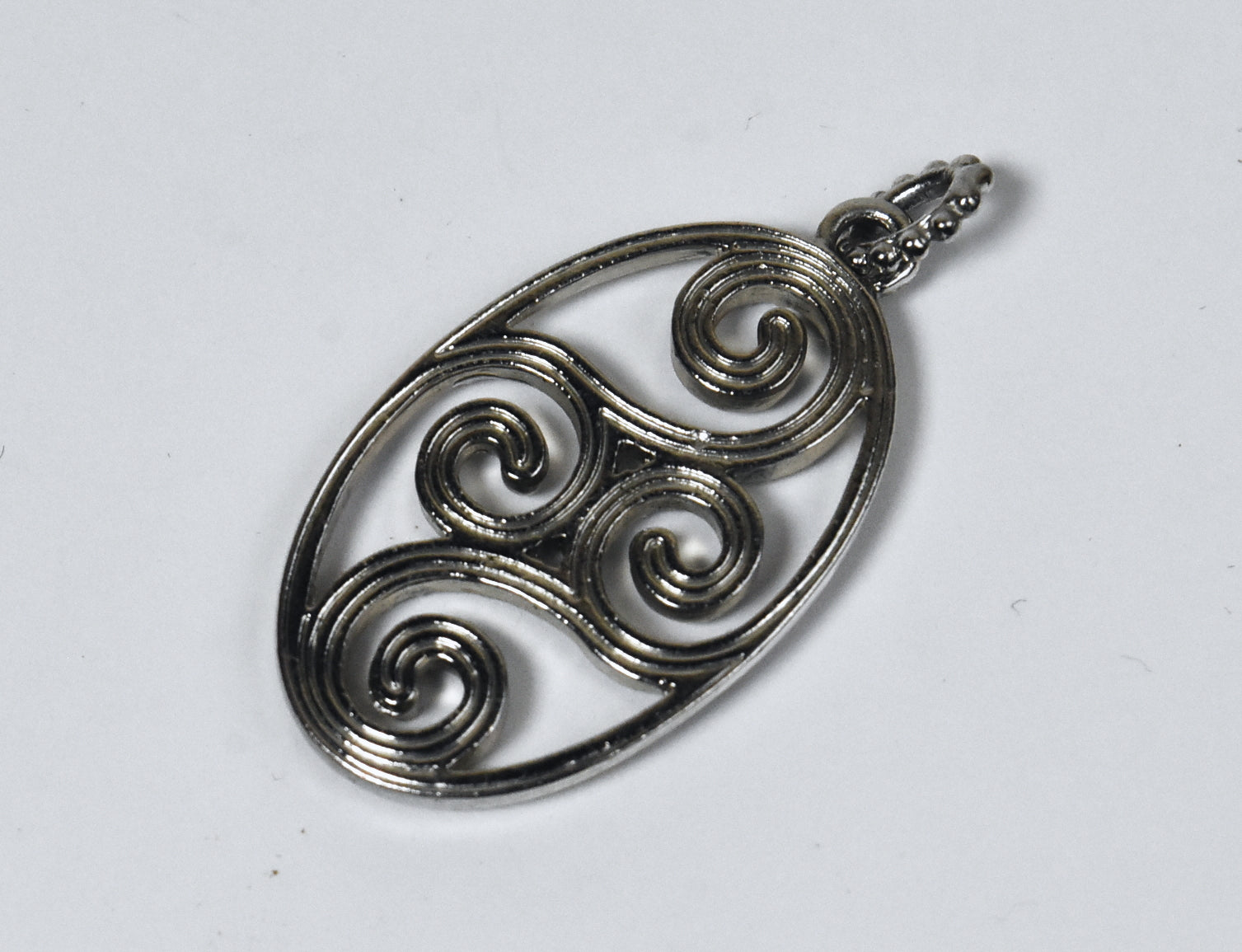 Fun Silver Rhinestone Pendant