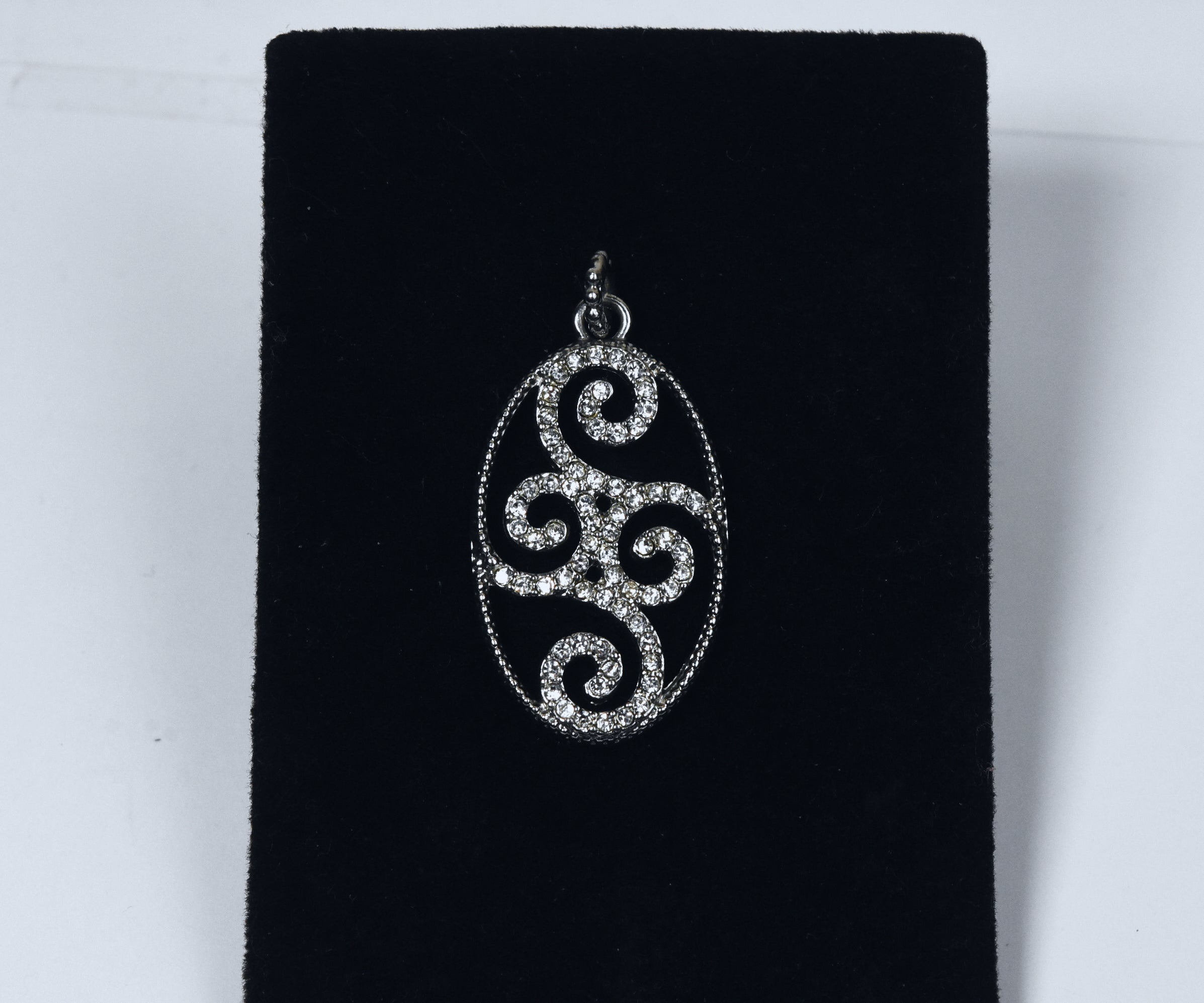 Fun Silver Rhinestone Pendant
