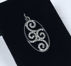 Fun Silver Rhinestone Pendant