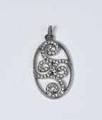 Fun Silver Rhinestone Pendant