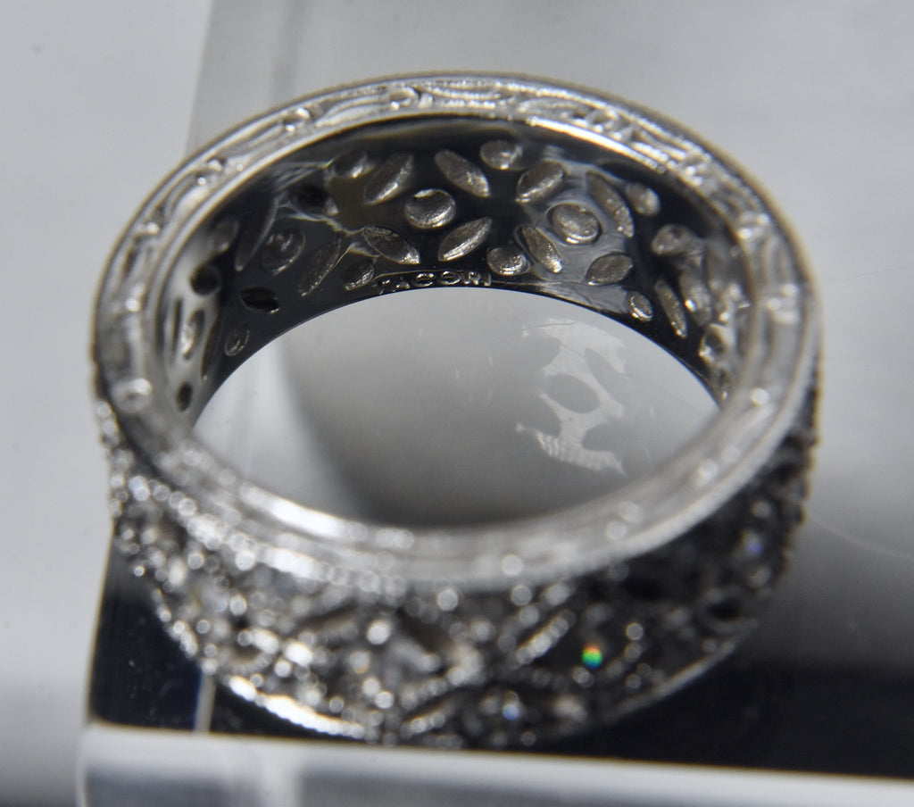 Tacori - Sterling Silver Cubic Zirconia Band - Size 5.25