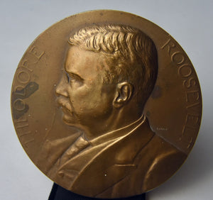Theodore Roosevelt Bronze Table Medal