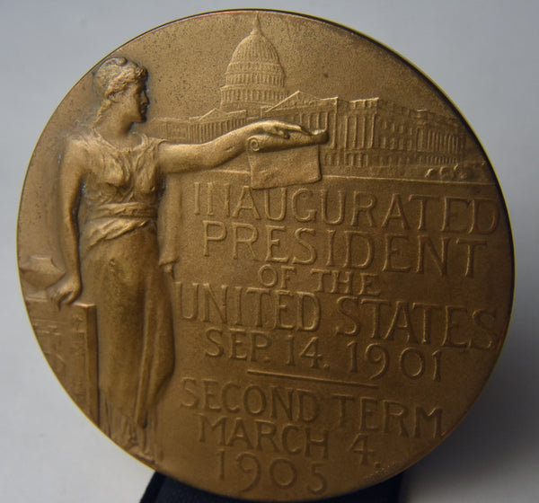 Theodore Roosevelt Bronze Table Medal