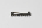 Fishel, Nessler & Co. - Vintage Sterling Silver Rhinestone Bar Brooch