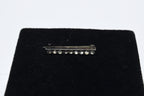 Fishel, Nessler & Co. - Vintage Sterling Silver Rhinestone Bar Brooch