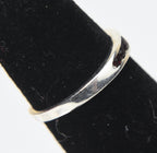 Sterling Silver Channel Set Crystal Expandable Toe Rings - Size 2.5+