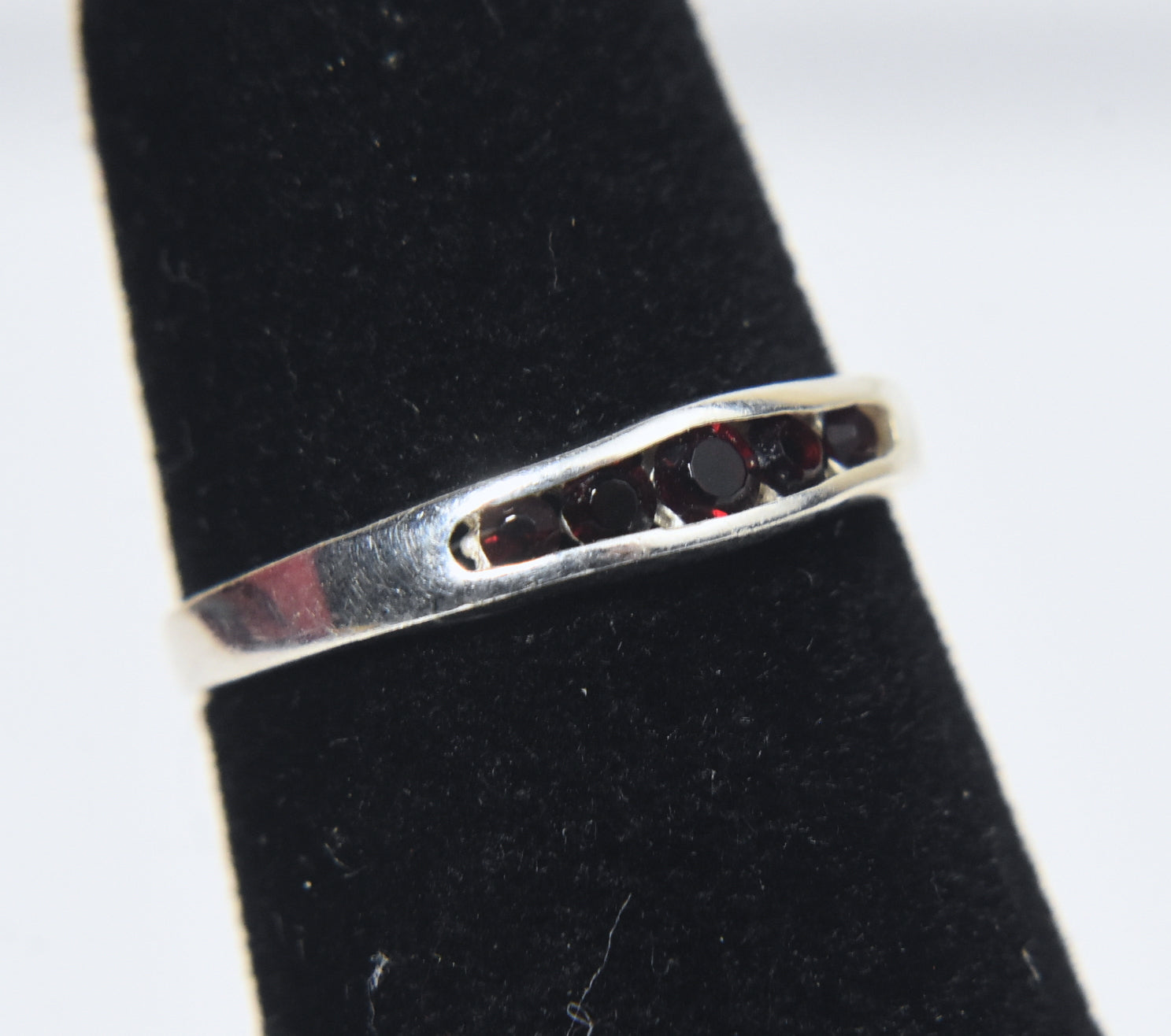 Sterling Silver Channel Set Crystal Expandable Toe Rings - Size 2.5+