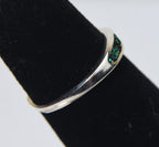 Sterling Silver Channel Set Crystal Expandable Toe Rings - Size 2.5+