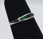 Sterling Silver Channel Set Crystal Expandable Toe Rings - Size 2.5+