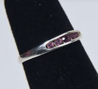 Sterling Silver Channel Set Crystal Expandable Toe Rings - Size 2.5+