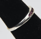 Sterling Silver Channel Set Crystal Expandable Toe Rings - Size 2.5+