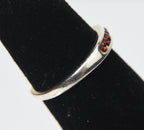 Sterling Silver Channel Set Crystal Expandable Toe Rings - Size 2.5+