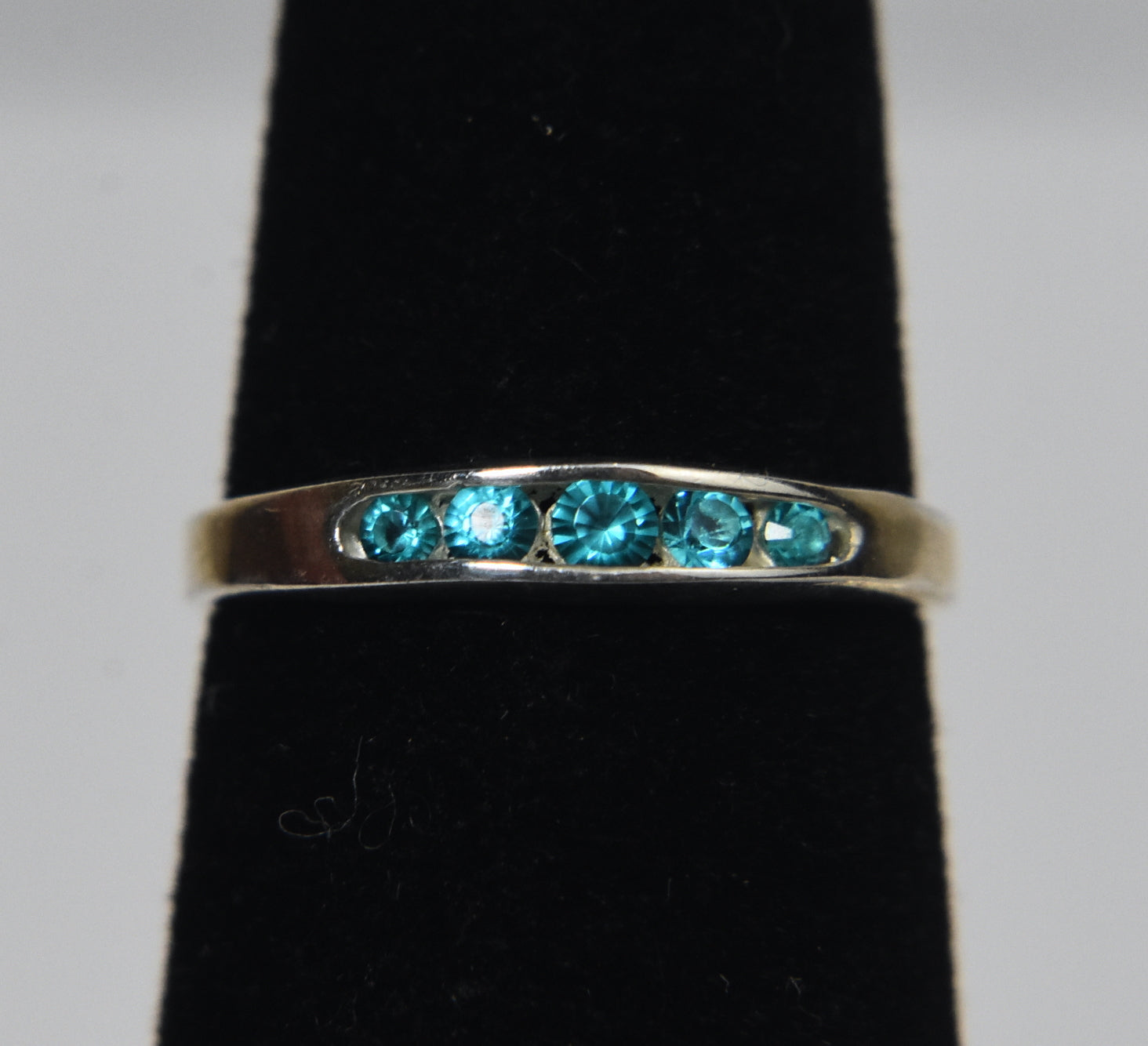 Sterling Silver Channel Set Crystal Expandable Toe Rings - Size 2.5+