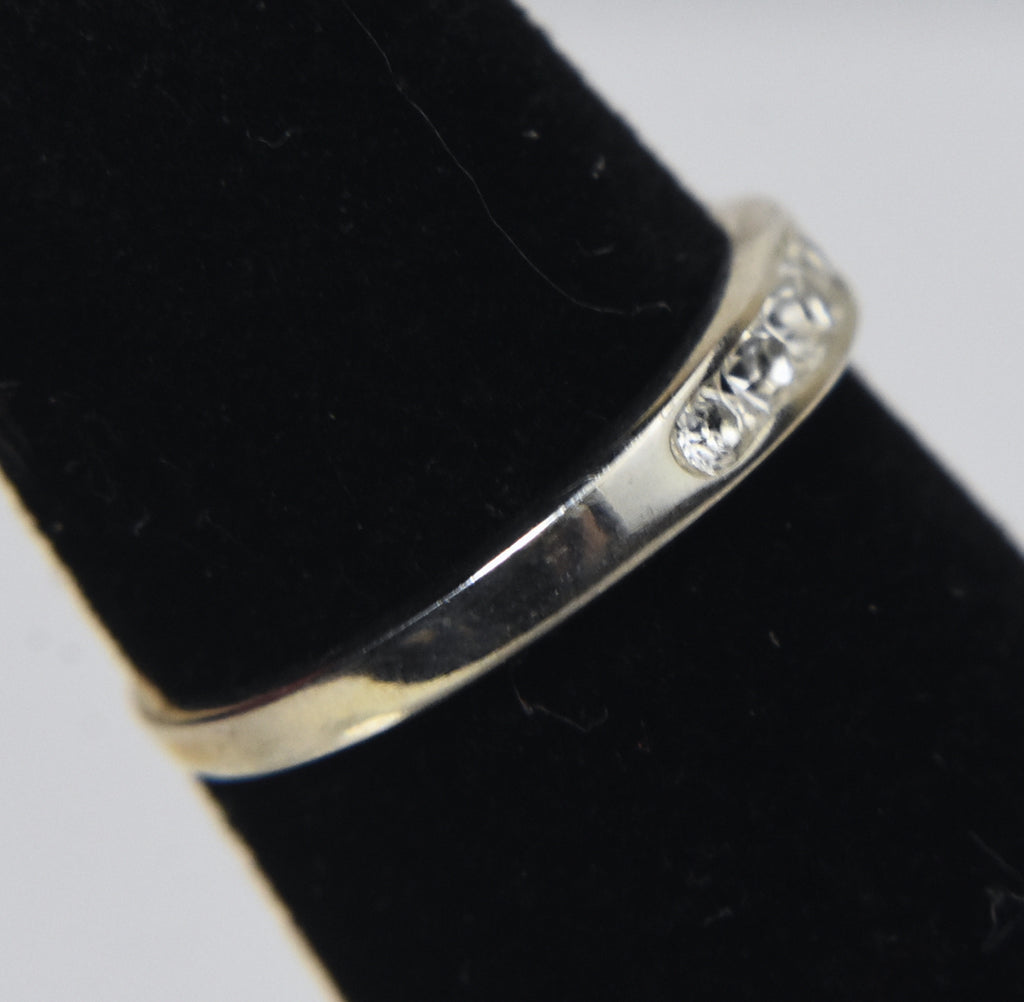 Sterling Silver Channel Set Crystal Expandable Toe Rings - Size 2.5+