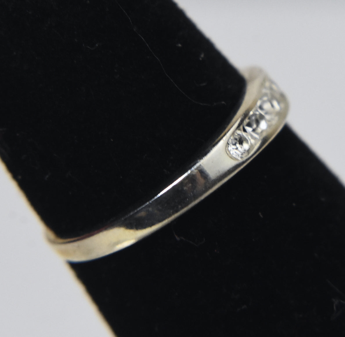 Sterling Silver Channel Set Crystal Expandable Toe Rings - Size 2.5+