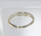 Sterling Silver Channel Set Crystal Expandable Toe Rings - Size 2.5+