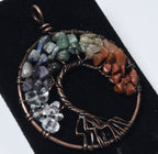 Wire Wrapped Gemstone "Tree of Life" Pendant