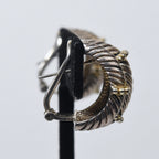 Heavy Triple Braid Sterling Silver Earrings