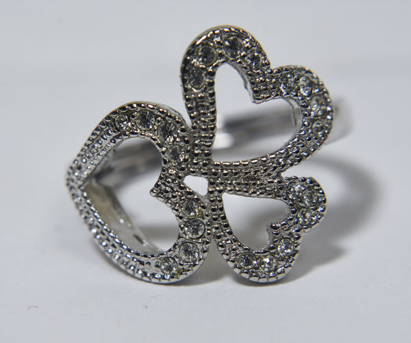 Triple Hearts Ring - Size 11