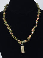 Unakite Chip Bead Necklace