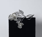 Willi Nonnenmann - Vintage Sterling Silver Filigree Bunch of Roses Brooch