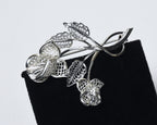 Willi Nonnenmann - Vintage Sterling Silver Filigree Bunch of Roses Brooch