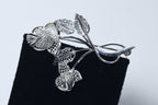Willi Nonnenmann - Vintage Sterling Silver Filigree Bunch of Roses Brooch