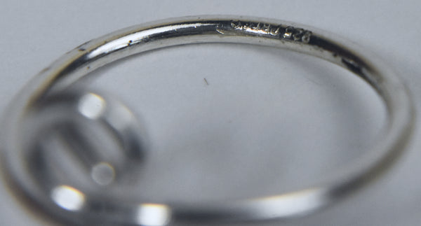 Vintage Sterling Silver Split Shank Wire Spiral Ring - Adjustable