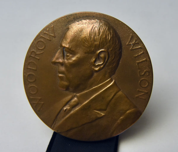 Woodrow Wilson Bronze Table Medal