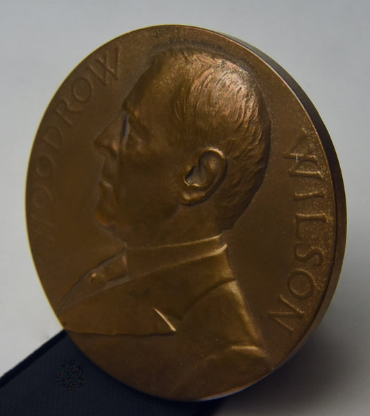 Woodrow Wilson Bronze Table Medal