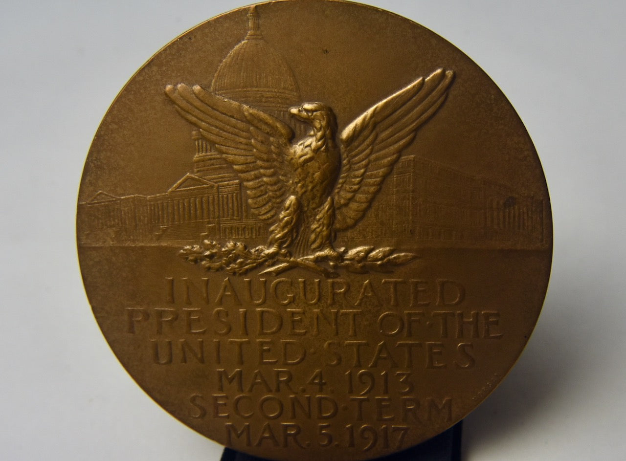 Woodrow Wilson Bronze Table Medal