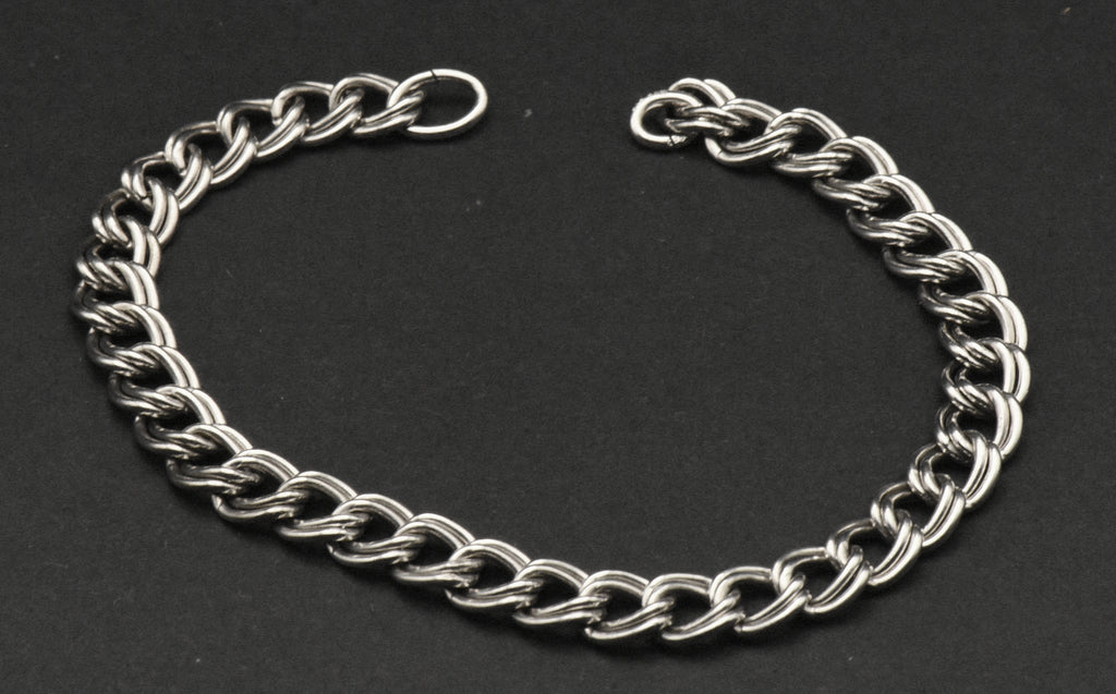 Vintage Sterling Silver Chain Link Bracelet - NO CLOSURE
