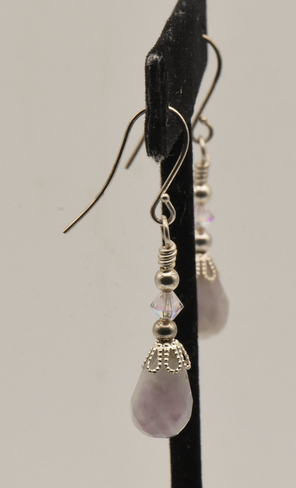 Vintage Faceted Amethyst Dangle Earrings