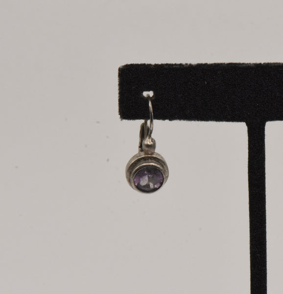 UNMATCHED Vintage Sterling Silver Amethyst Earring