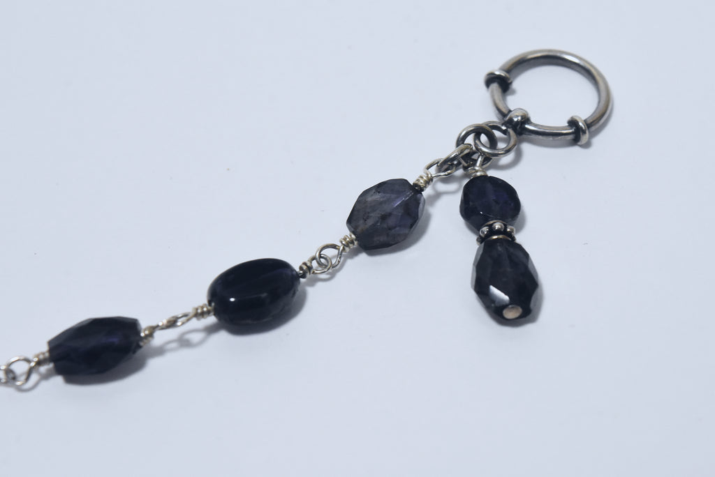 Amethyst Bead Toggle Bracelet