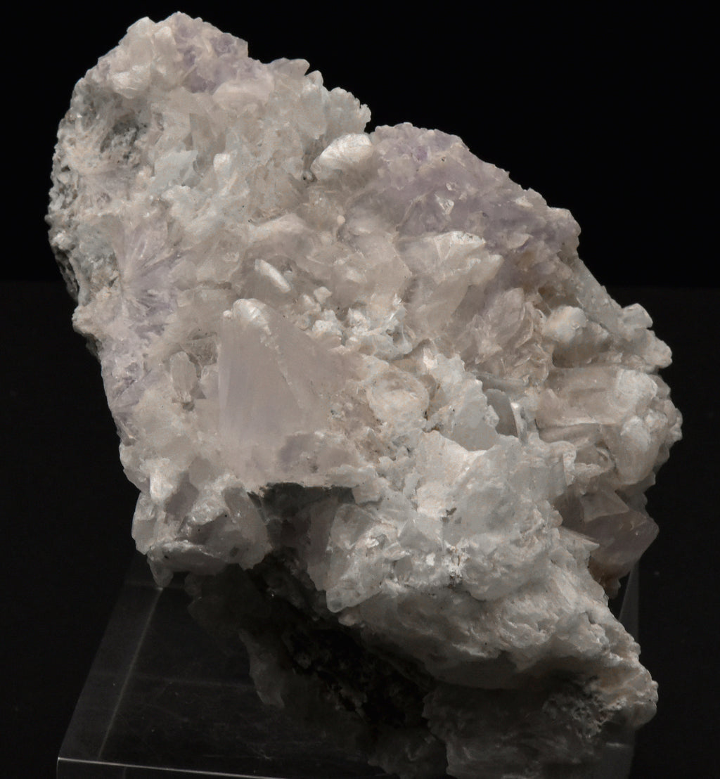 Purple Creedite and Gypsum Crystals Cluster Mineral Specimen - 745g