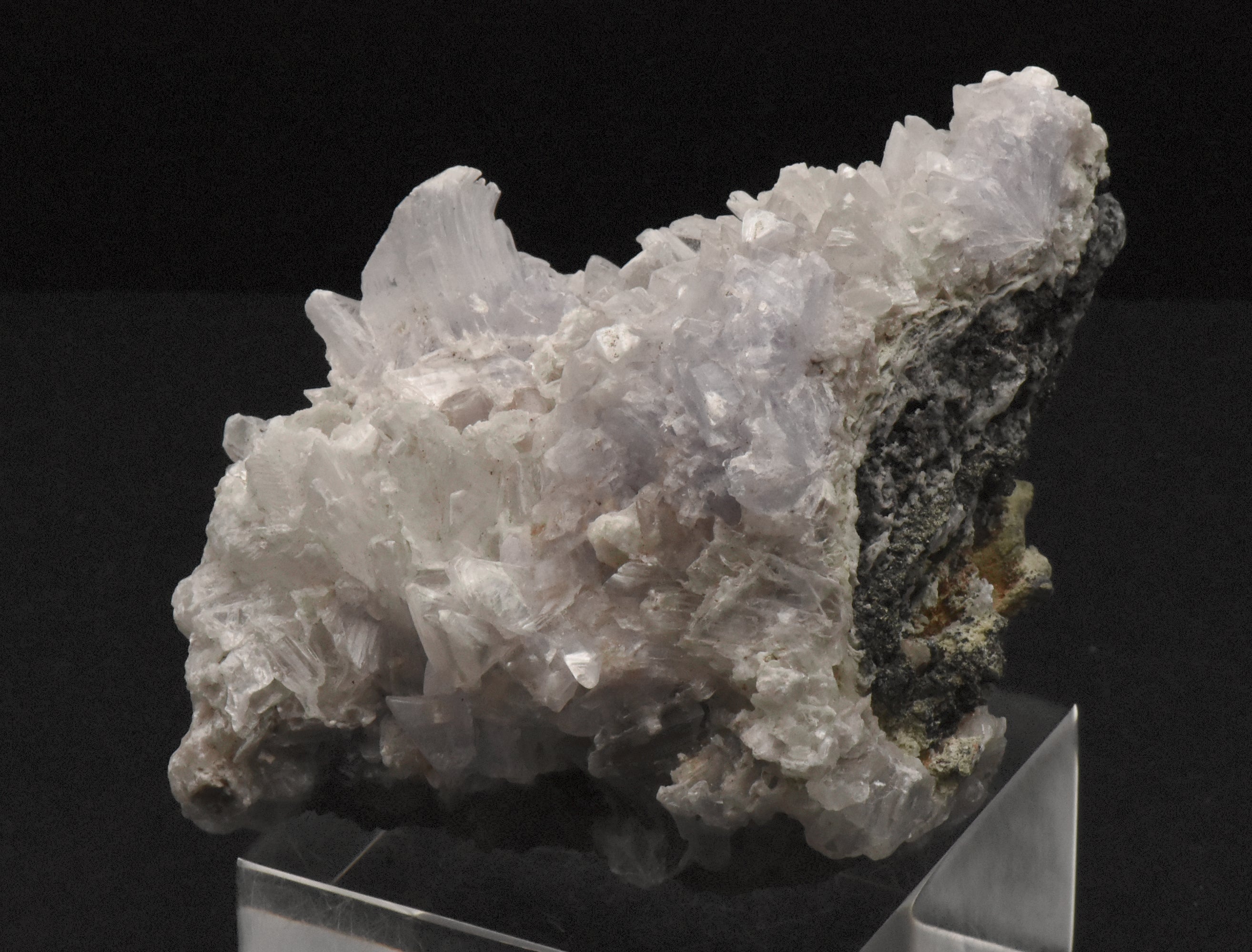 Purple Creedite and Gypsum Crystals Cluster Mineral Specimen - 745g