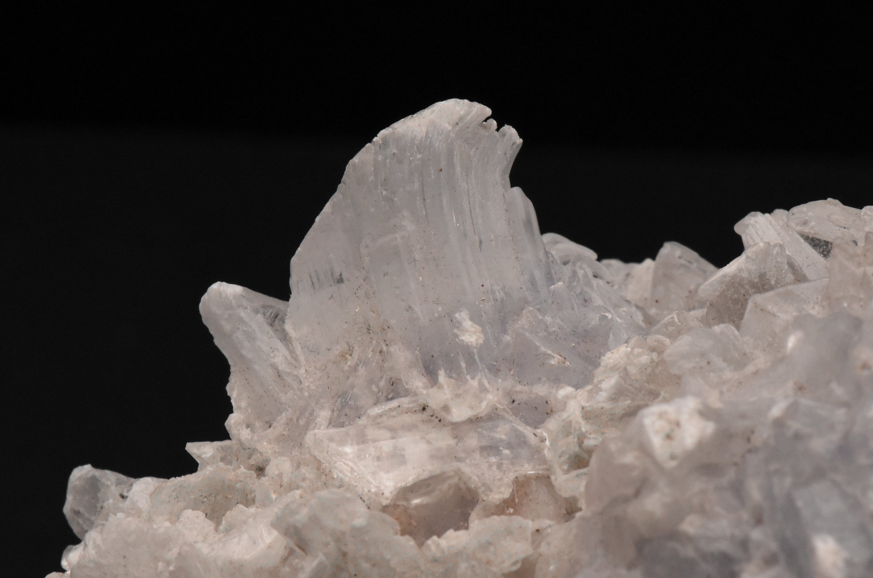 Purple Creedite and Gypsum Crystals Cluster Mineral Specimen - 745g