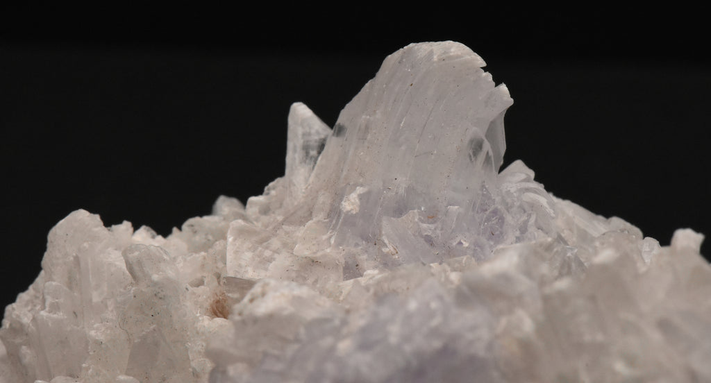 Purple Creedite and Gypsum Crystals Cluster Mineral Specimen - 745g