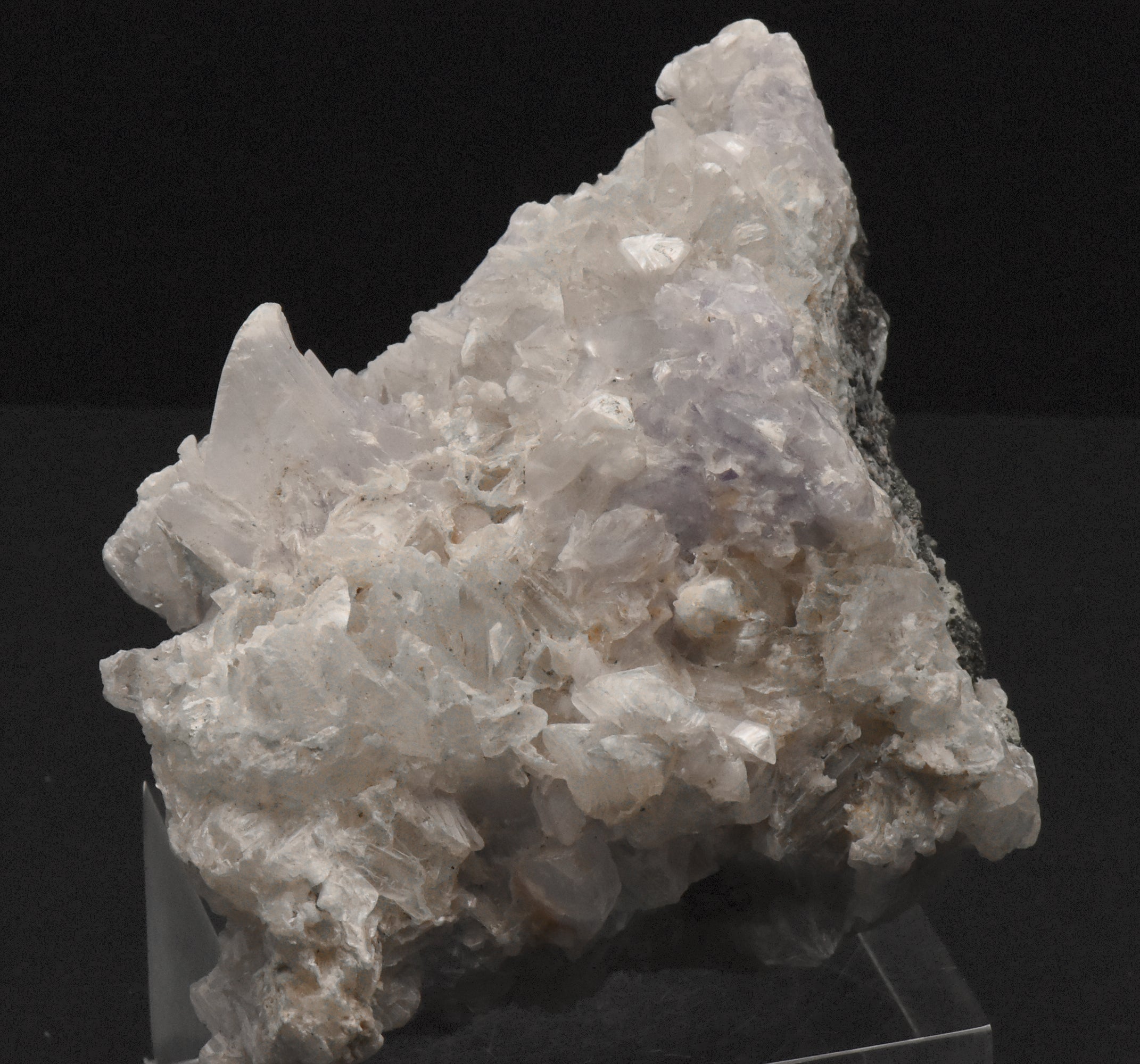 Purple Creedite and Gypsum Crystals Cluster Mineral Specimen - 745g