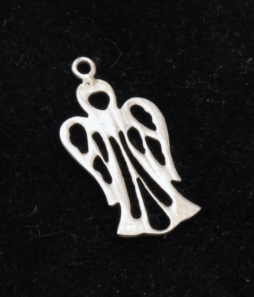 Vintage Sterling Silver Angel Cut-Out Silhouette Charm