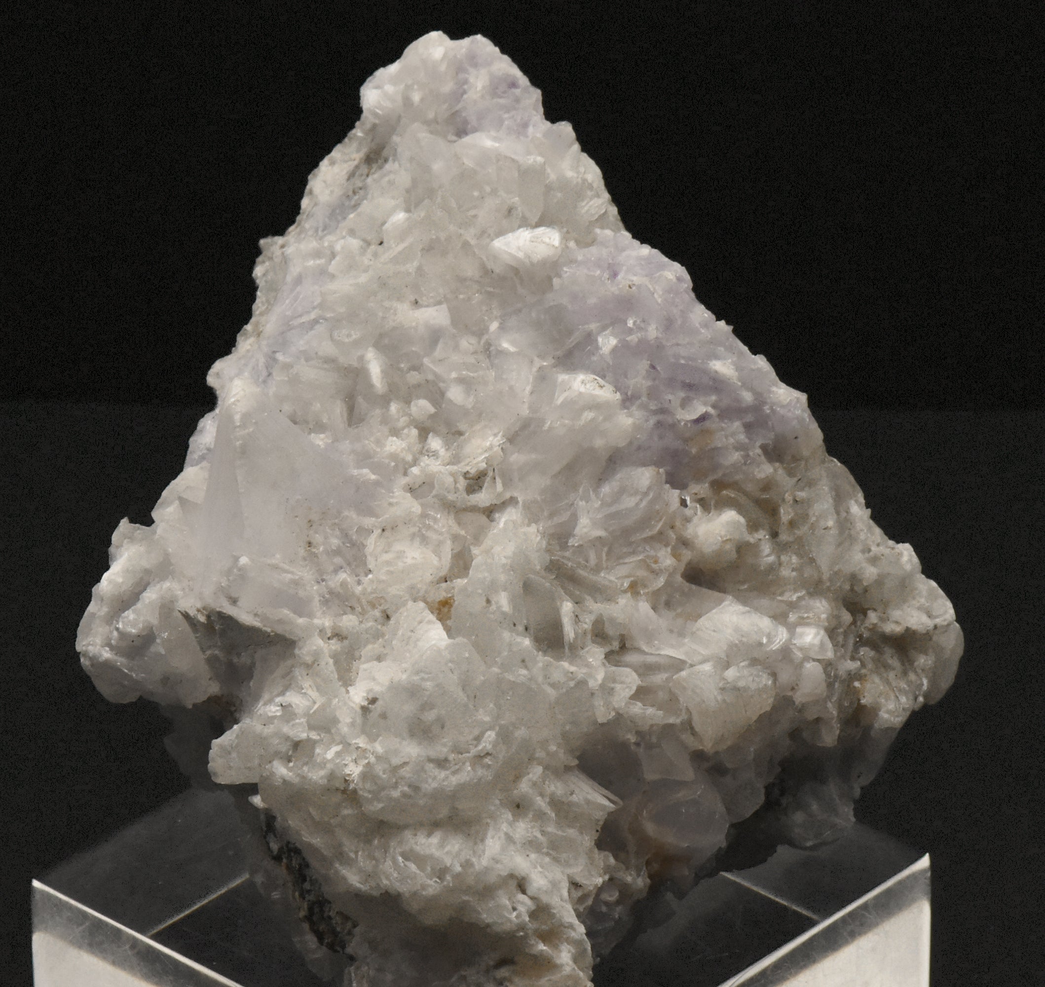 Purple Creedite and Gypsum Crystals Cluster Mineral Specimen - 745g