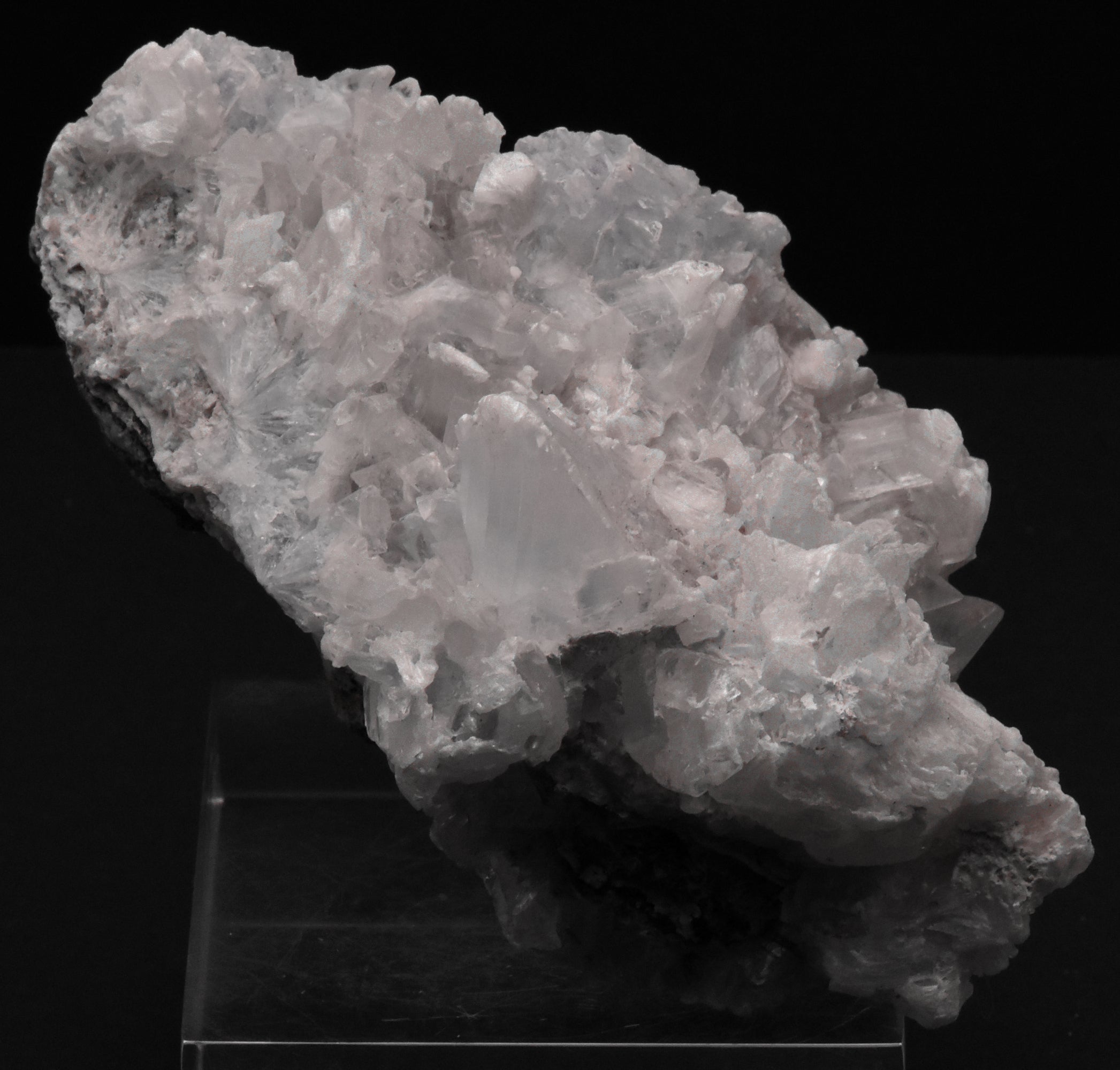 Purple Creedite and Gypsum Crystals Cluster Mineral Specimen - 745g