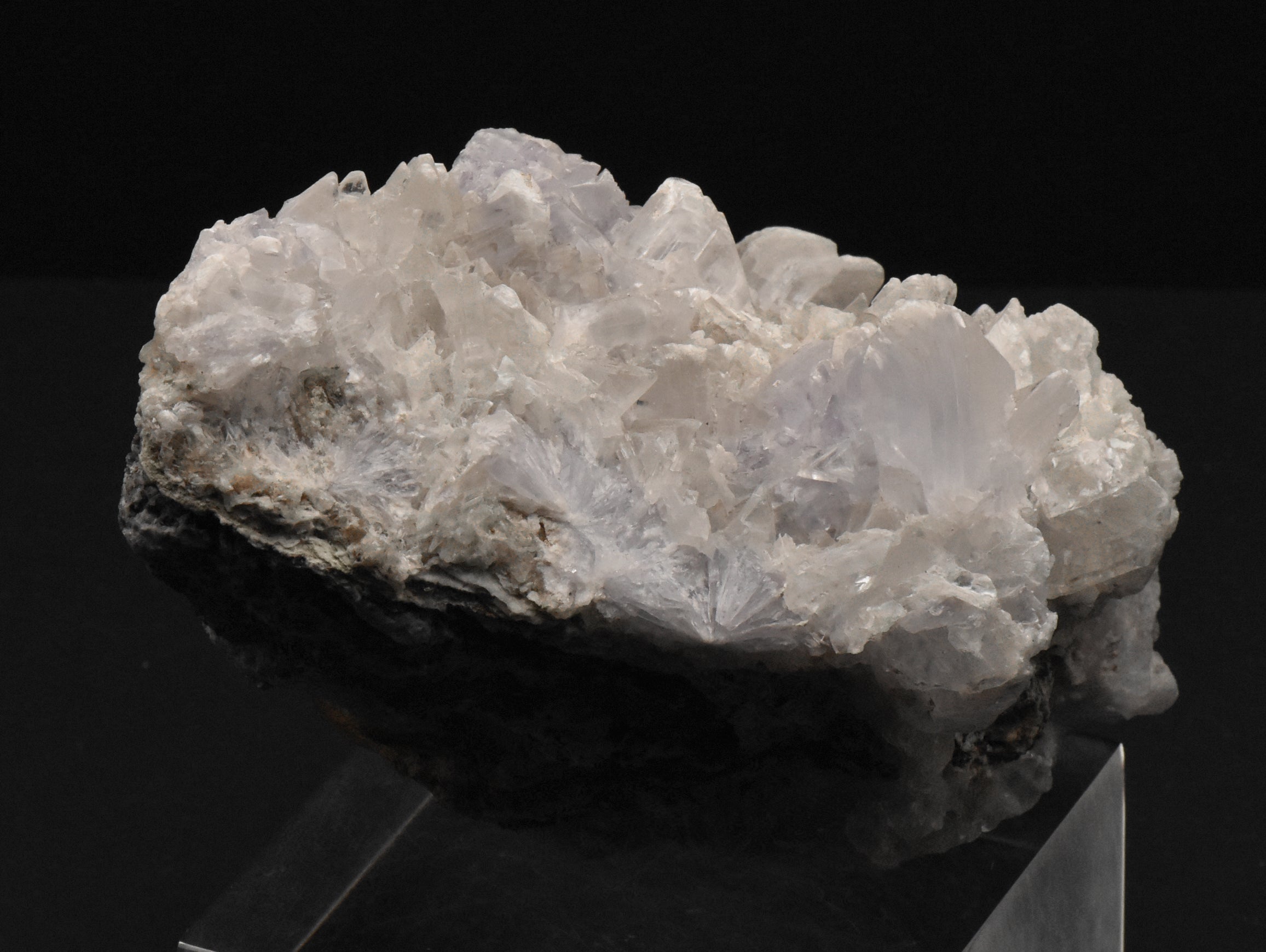 Purple Creedite and Gypsum Crystals Cluster Mineral Specimen - 745g